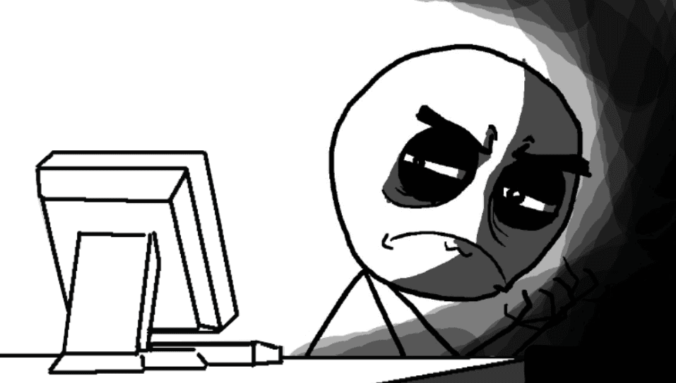 programmer struggle face
